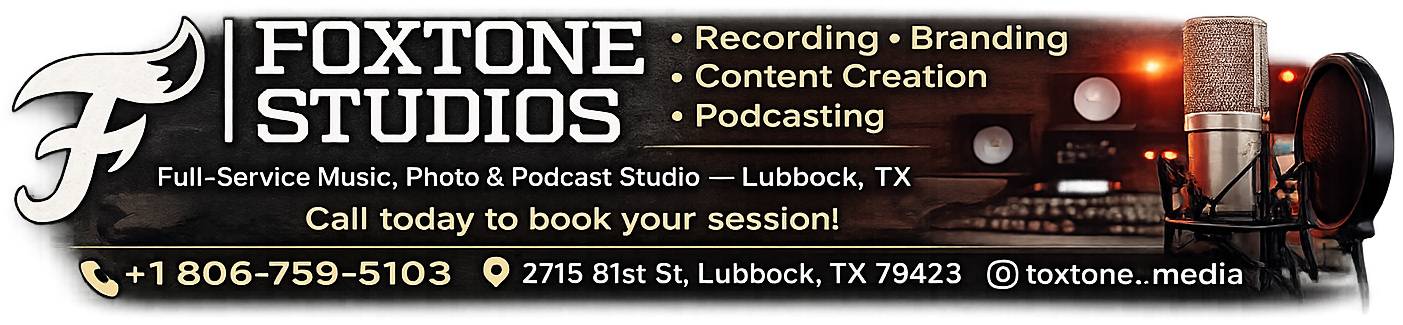 Foxtone Studios advertisement