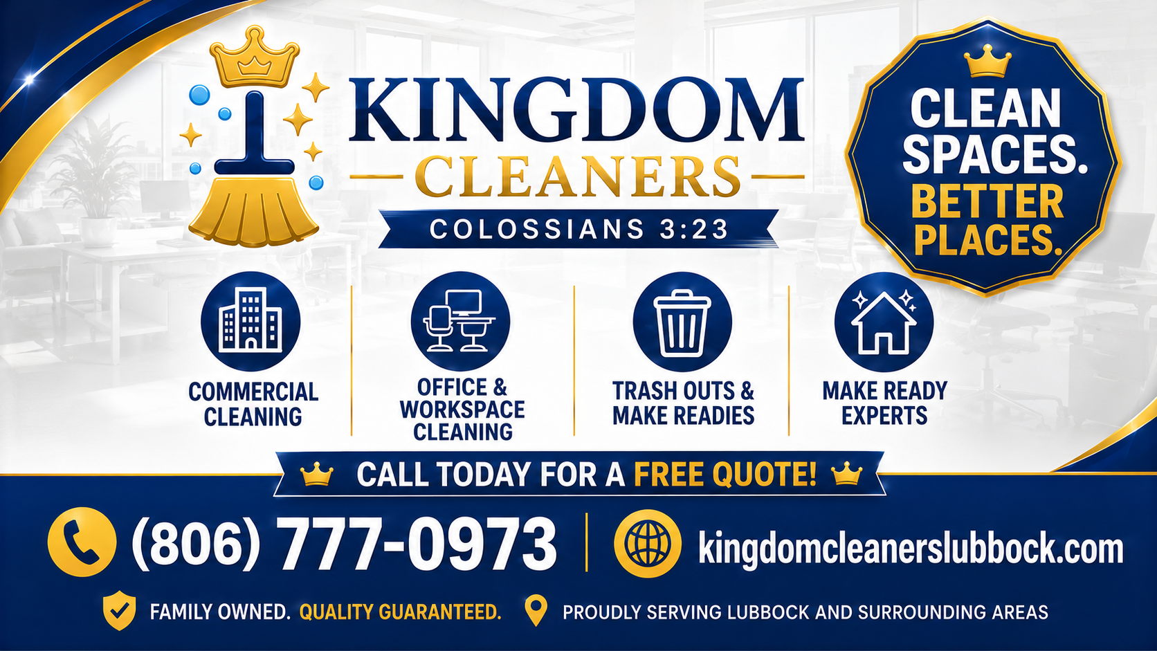 Kingdom Cleaners advertisement